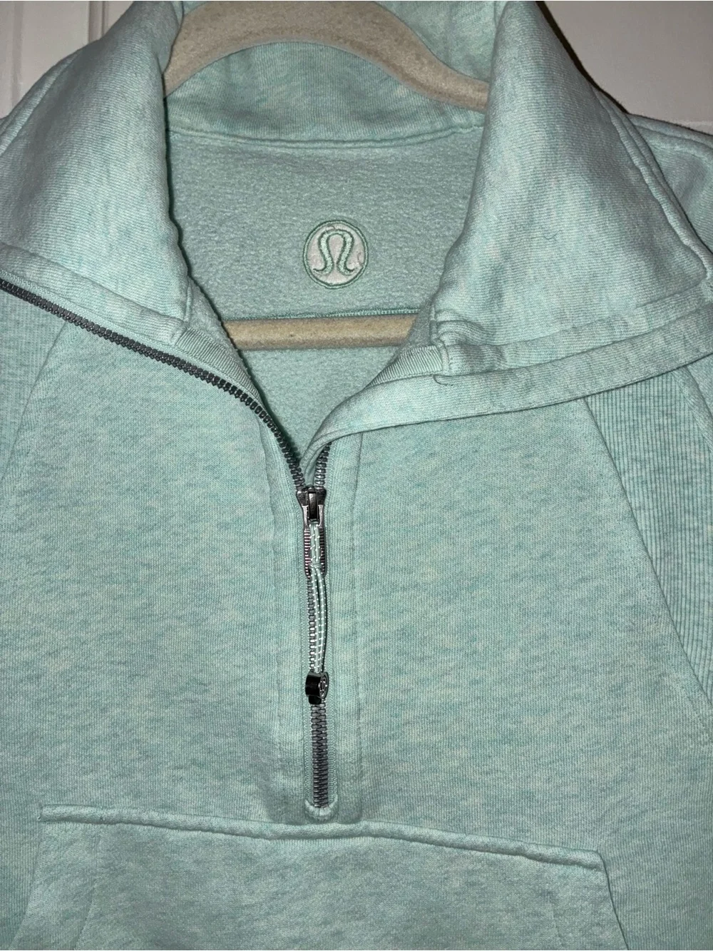 Lululemon Scuba Oversized sweatshirt Funnel Neck Delicate Mint Sz XS/S